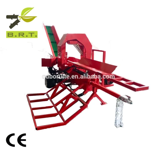 Forestry Machinery Petrol Log Splitter Firewood Processor with Manual Operation