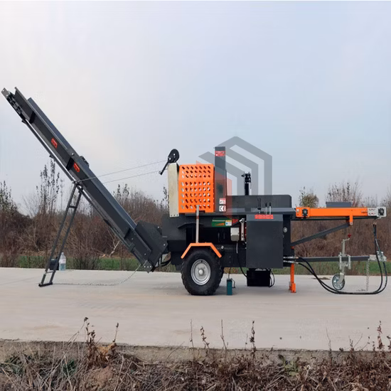 Forestry Machinery 8t 12ton 20t 25t 30t 50t Tractors Drawn Hydraulic Electric Gasoline Diesel Mobile Wood Log Splitter with TUV CE