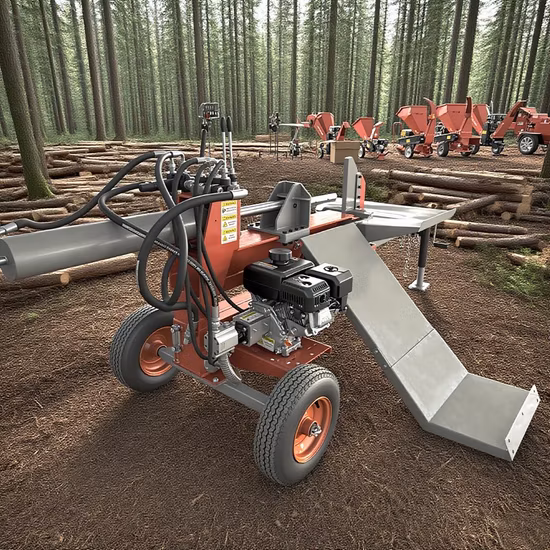 Hydraulic Firewood Cutting Splitting Machine Heavy Duty Horizontal and Vertical Gasoline/Petrol Wood Cutter Log Splitter